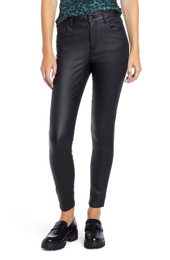 Sts Blue Ellie Coated High Waist Ankle Skinny Jeans In Black