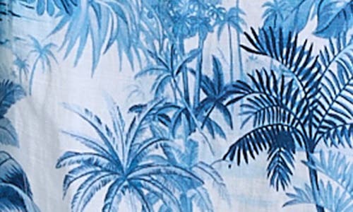 Tommy Bahama St. Lucia Toile Long Sleeve Shirtdress In Indigo Tide
