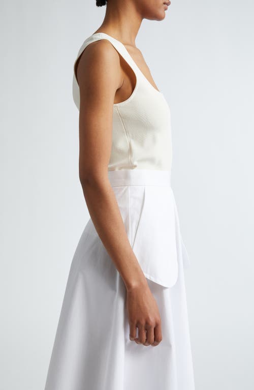 Shop Rohe Róhe Bustier Shaped Tank Top In Off White