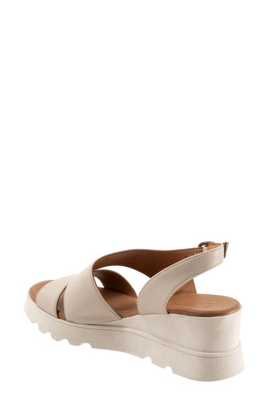 Bueno Gianna Slingback Platform Wedge Sandal In Light Grey