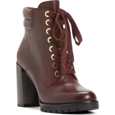 Paige Lace-Up Nicole Bootie, Brown