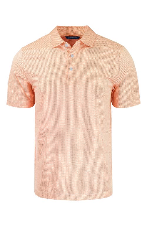 Cutter & Buck Symmetry Micropattern Performance Recycled Polyester Blend Polo In Neutral