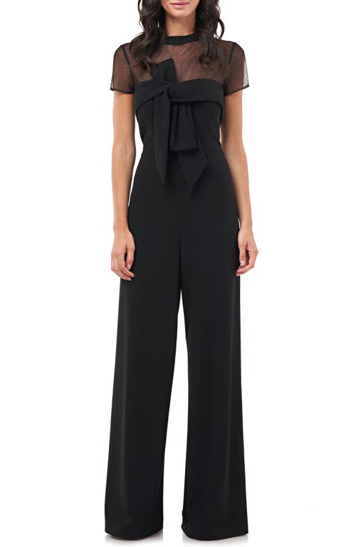 JS Collections Stretch Crepe Jumpsuit in Black