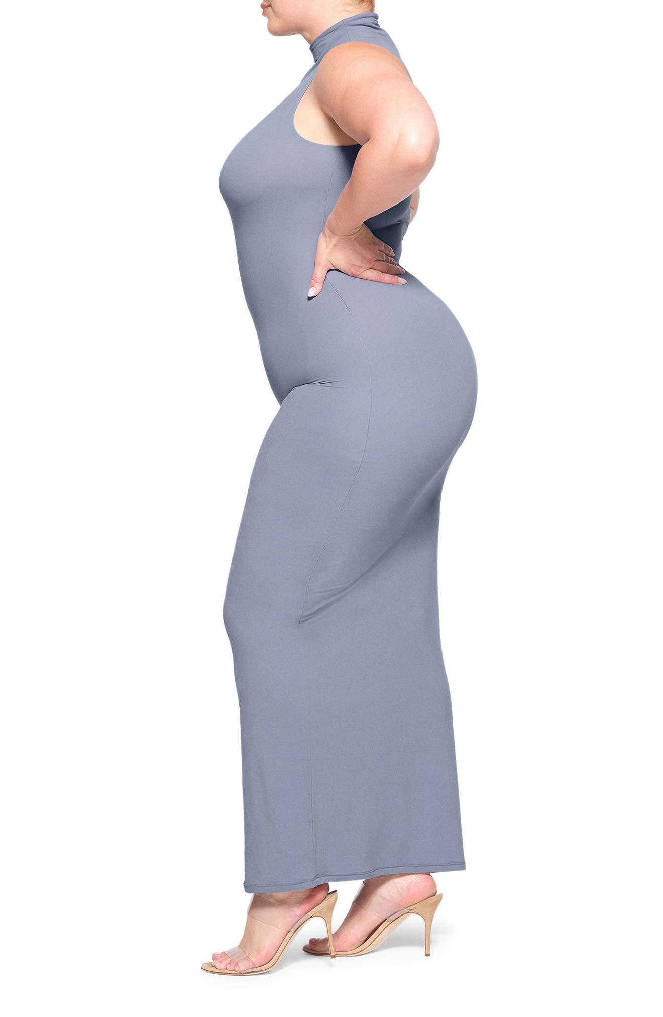 skims fits everybody mock neck dress SKIMS