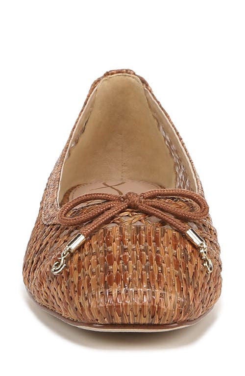 Sam Edelman May Ballet Flat Cuoio Weave In Cuoio