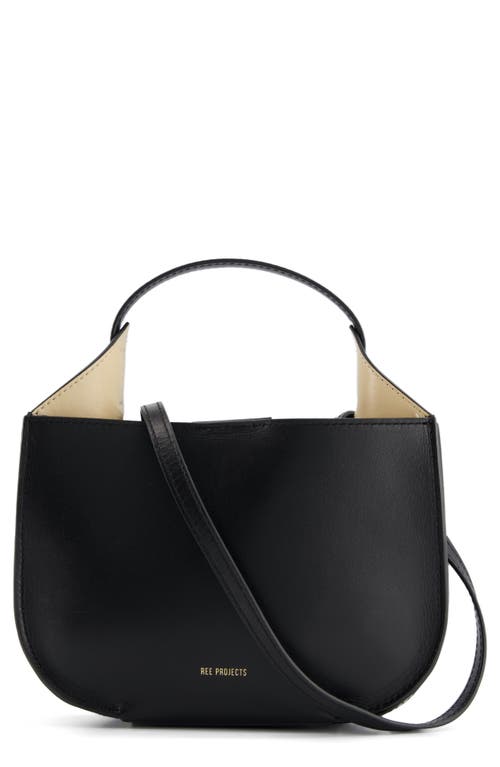 Ree Projects Mini Helene Leather Hobo Bag in Black Smart Closet