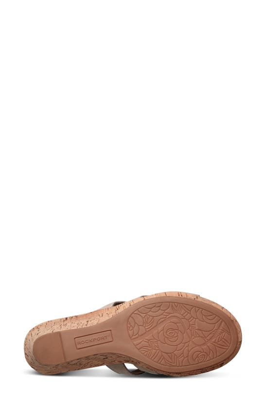Shop Rockport Briah Gladiator Wedge Sandal In Tan