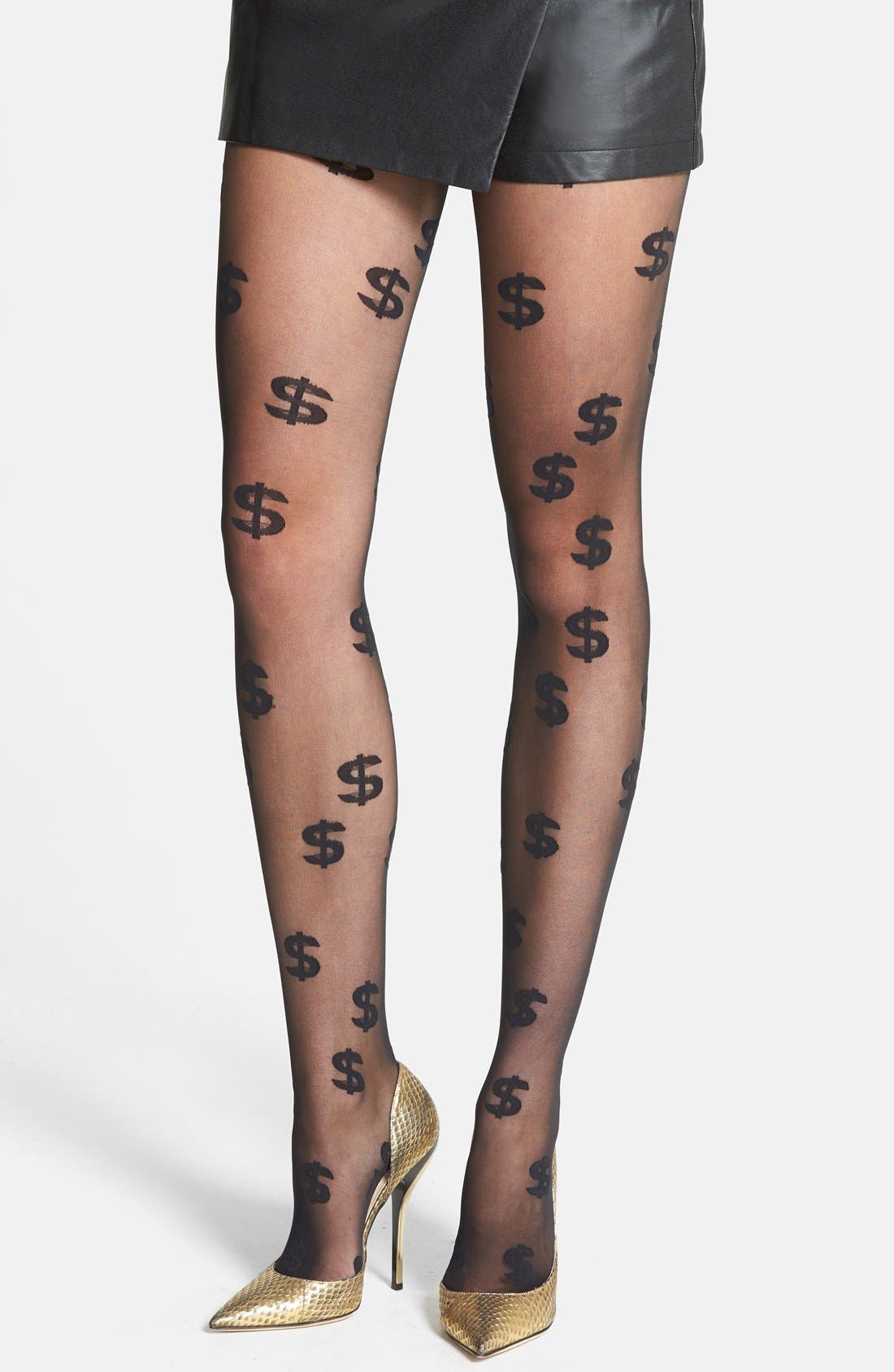 Pretty Polly 'Dollar Signs' Tights Nordstrom
