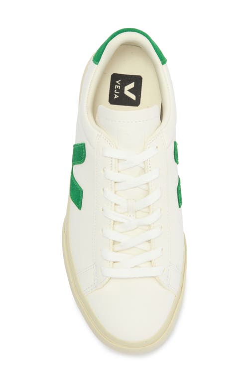 Shop Veja Campo Sneaker In Extra-white/emeraude