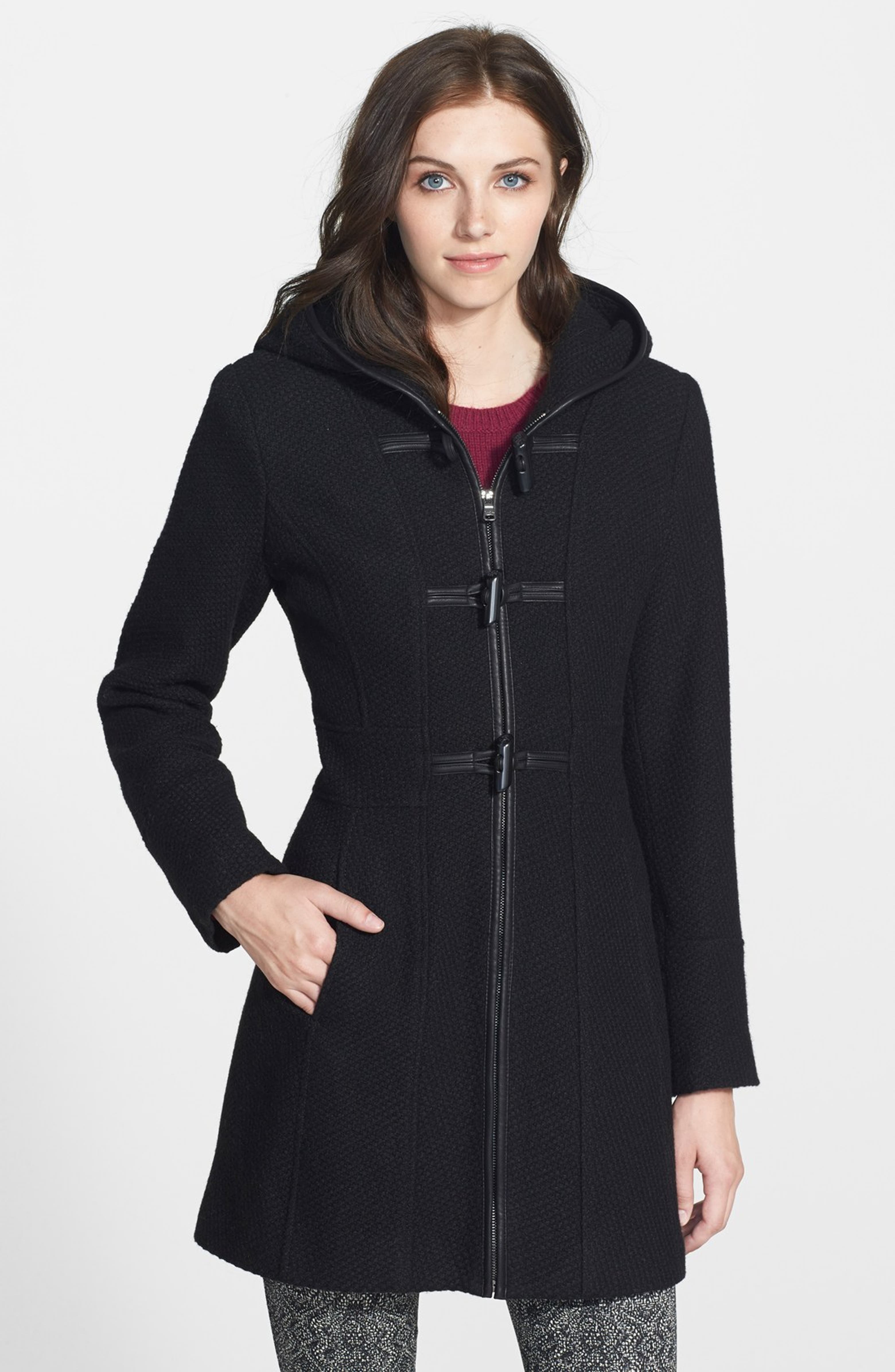 Jessica Simpson Hooded Toggle Coat (Online Only) | Nordstrom