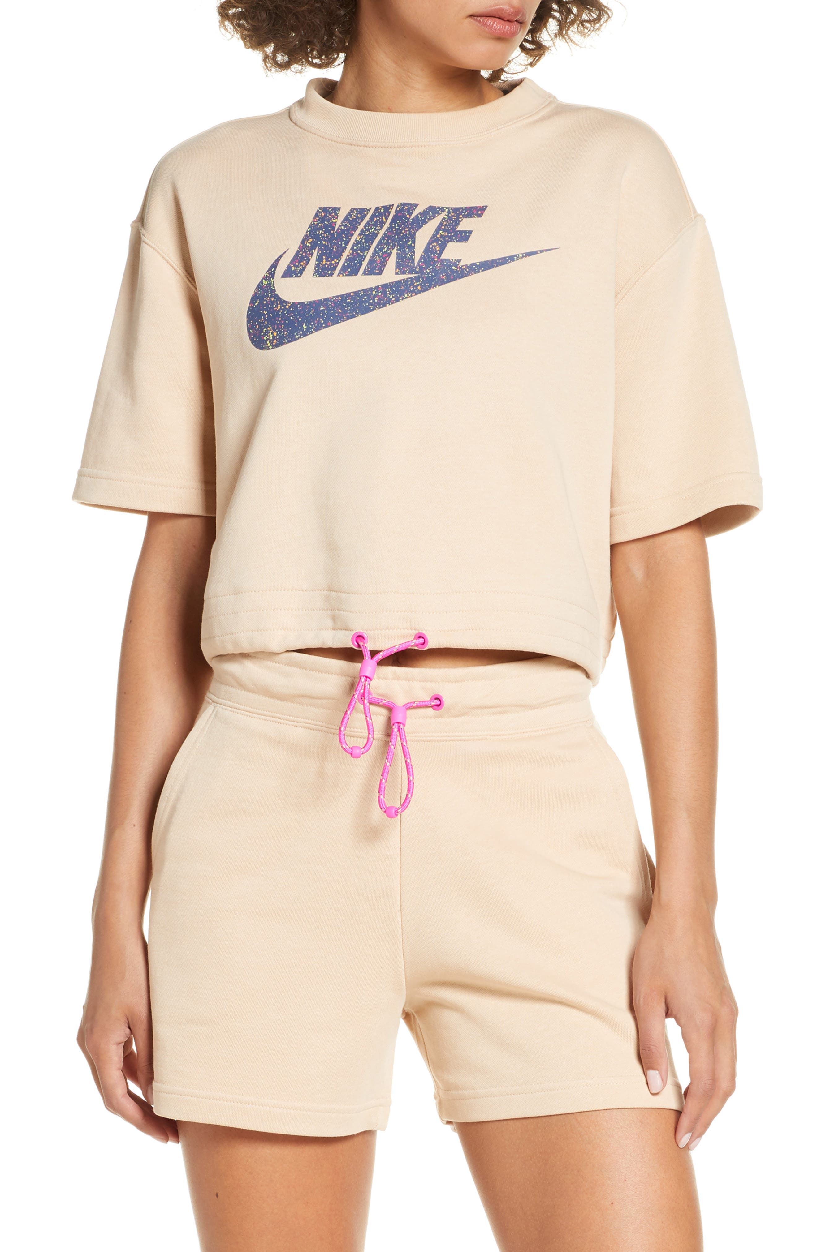 nike icon clash crop top