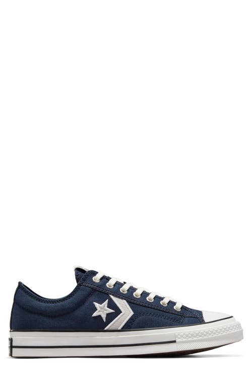 Converse Star Player 76 Hi Sneakers In Navy-blue In White
