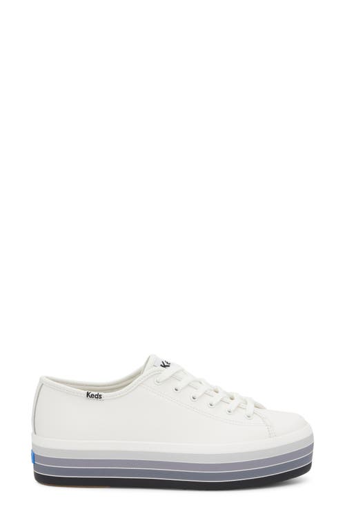 Shop Keds ® Trip Up Platform Sneaker In White Leather