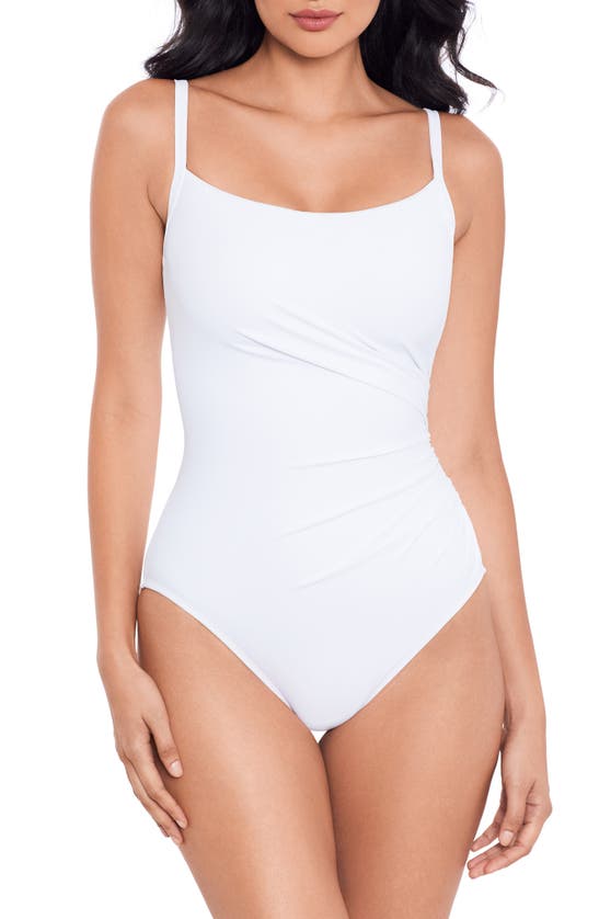 Shop Miraclesuit ® Rock Solid Starr Underwire One-piece Swimsuit In White
