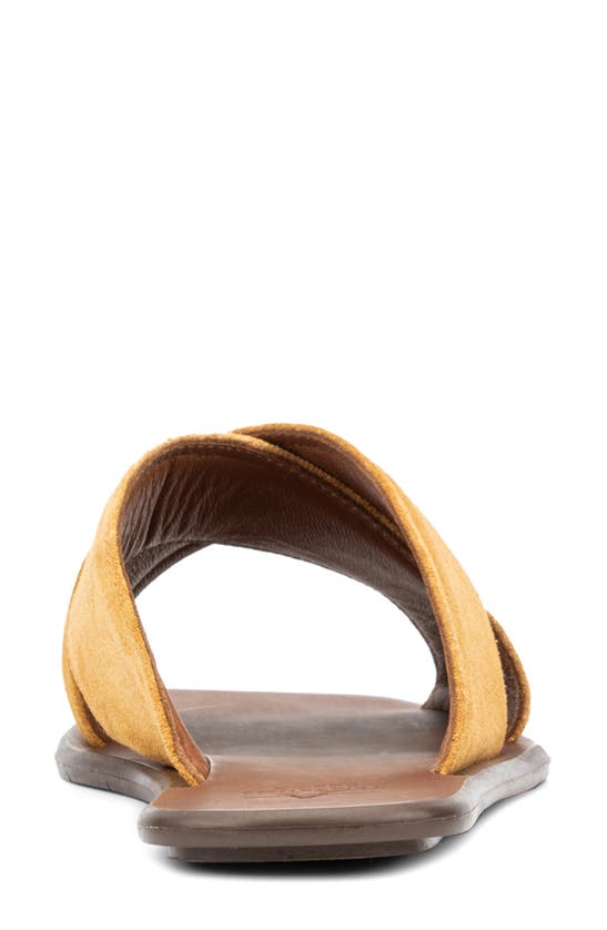 Aquatalia Britt Water Repellent Slide Sandal In Wheat