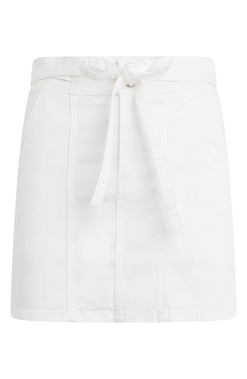 Shop Hudson Jeans Tie Waist Miniskirt In White