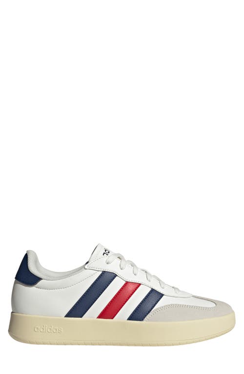 Adidas Originals Adidas Barreda Sneaker In Off White/dark Blue/scarlet
