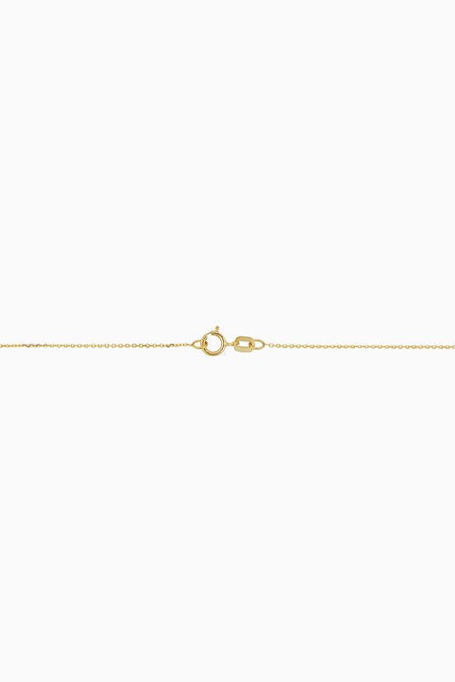 Oradina 14k Yellow Gold Peace And Love Necklace In Yellow Gold