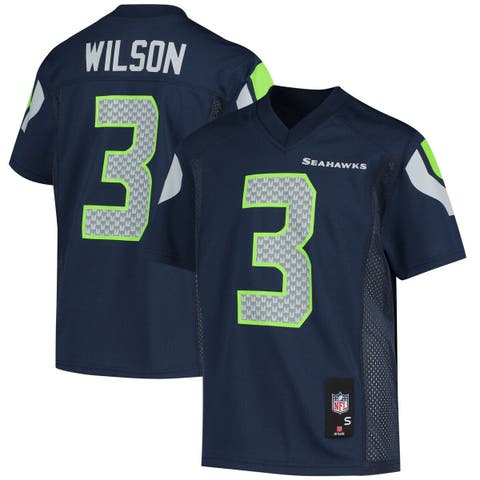 Outerstuff Big Boys and Girls Russell Wilson Gray Seattle Seahawks