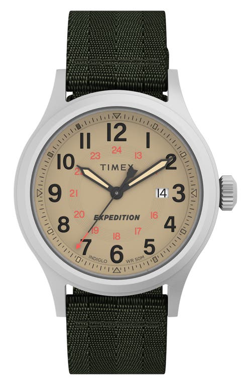 Timex Expedition North Sierra Recycled Textile Strap Watch, 40mm in Green at Nordstrom, Size 40 Mm
