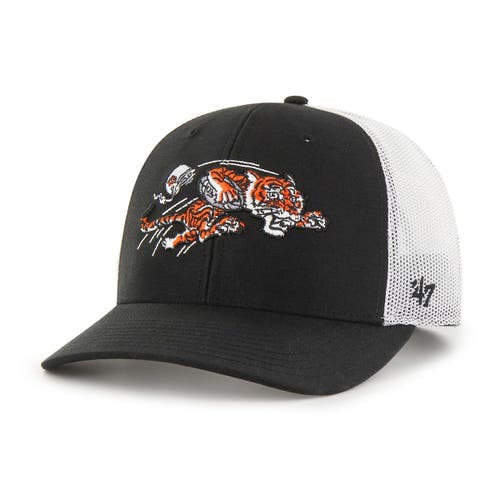 Men's '47 White Cincinnati Bengals Suburbia Captain Snapback Hat