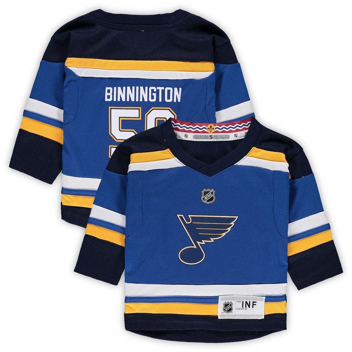 Outerstuff Infant Jordan Binnington Blue St. Louis Blues Home Replica ...