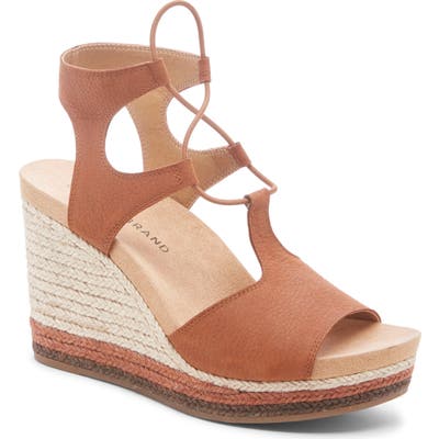 Lucky Brand Yejida Espadrille Wedge Sandal, Brown