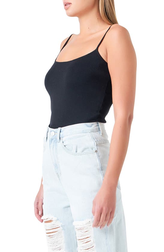 Shop Grey Lab Rib Camisole In Black