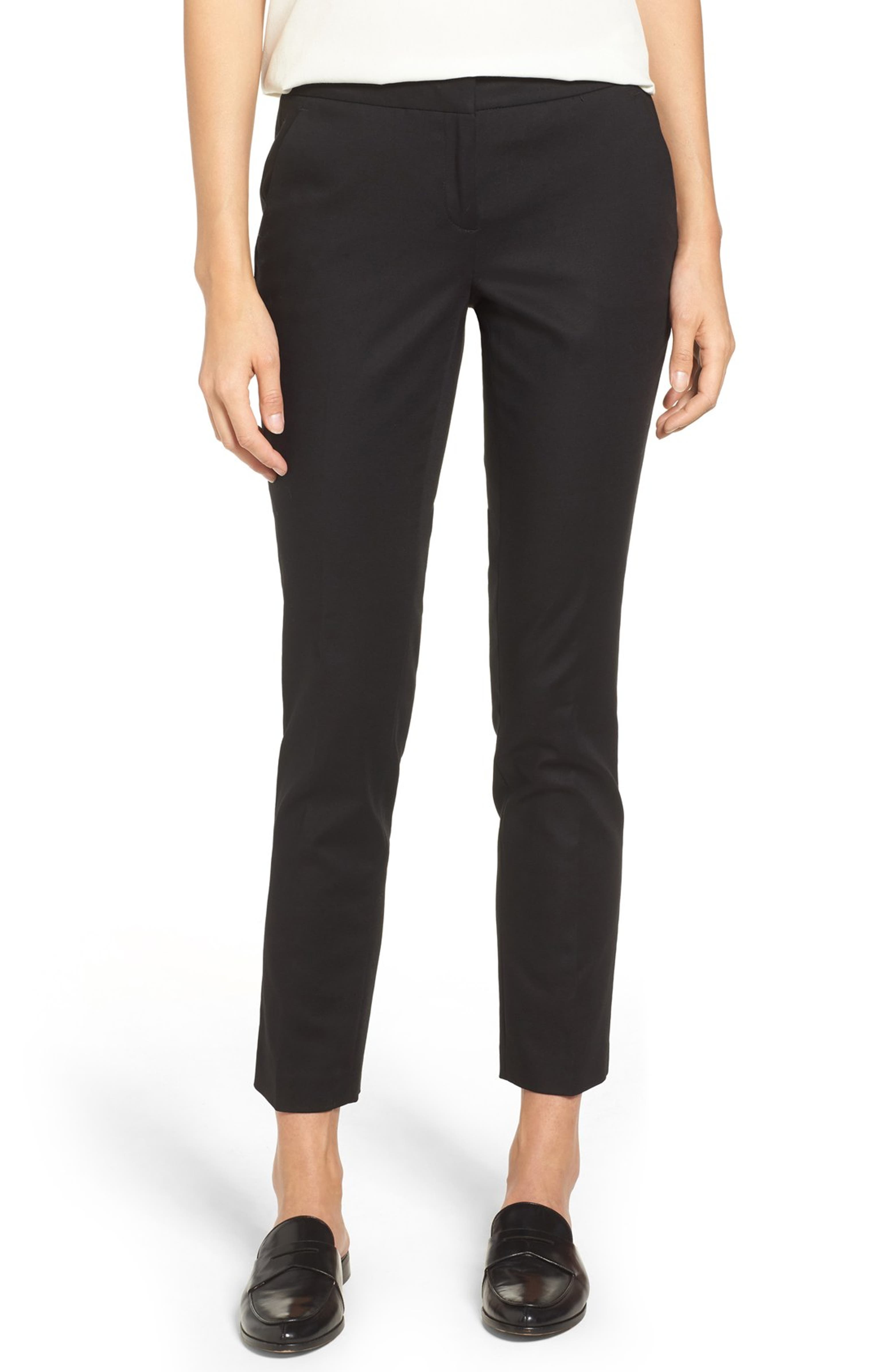 Vince Camuto Stretch Cotton Ankle Pants | Nordstrom