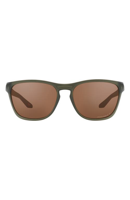 Oakley Manorburn 56mm Prizm Polarized Square Sunglasses in Olive at Nordstrom