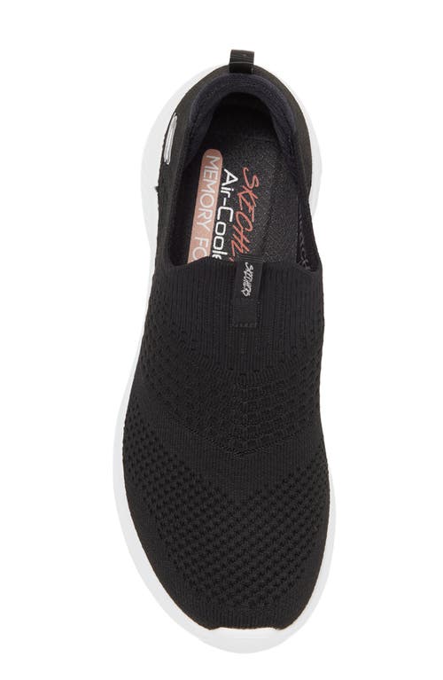 Skechers Ultra Flex 3.0 Classy Charm Sneaker In Black/white