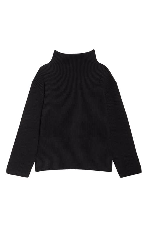 Shop Marni Rib Virgin Wool Sweater In Black