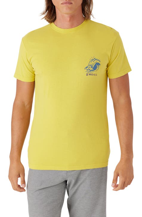 Men's Dotwork Oversize T-Shirt In Yellow