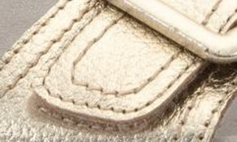 David Tate Frenchy Double Band Slide Sandal In Platinum