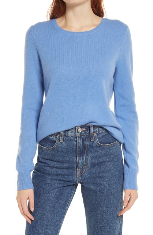 Nordstrom Cashmere Crewneck Sweater in Blue Azurine
