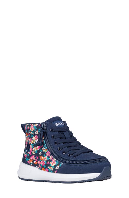 Shop Billy Footwear Kids' Goat Classic High Top Sneaker In Navy Floral