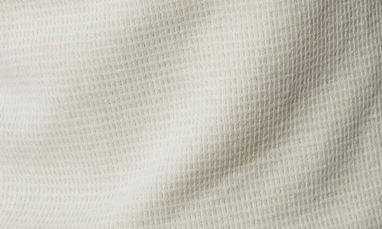 The Normal Brand Waffle Stitch Short Sleeve Sweater In Cream