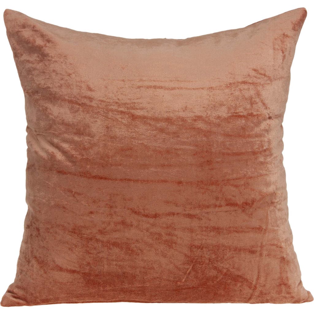Parkland Collection Sunstone Solid Throw Pillow In Orange