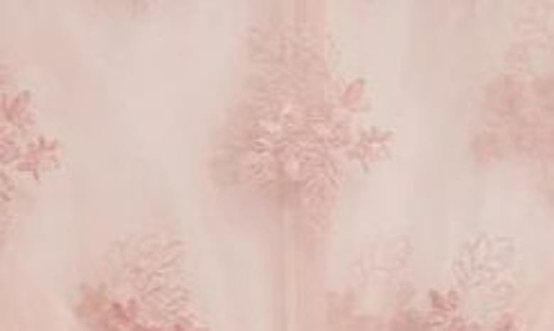 Shop Erdem Illusion Neck Silk Organza Peplum Midi Dress In Ballet Pink