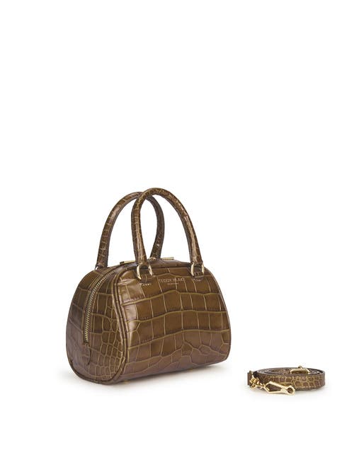 Shop Teddy Blake Jasmine Croco 7" In Beige