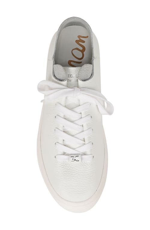 Shop Sam Edelman Pippy Platform Sneaker In White/white Leather