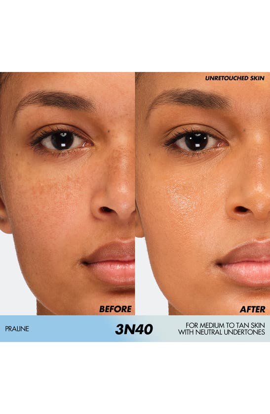 Make Up For Ever Hd Skin Hydra Glow Skin Care Foundation With Hyaluronic Acid In 3n40 - Praline