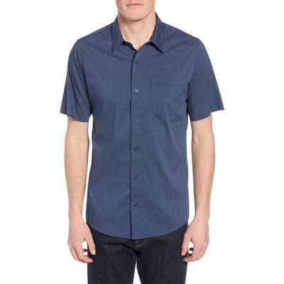 Travismathew Particles Spot Print Regular Fit Shirt, Blue