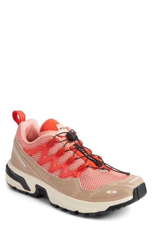 Salomon ACS + OG Sneaker in Natural/Shortbread/Poppy Red