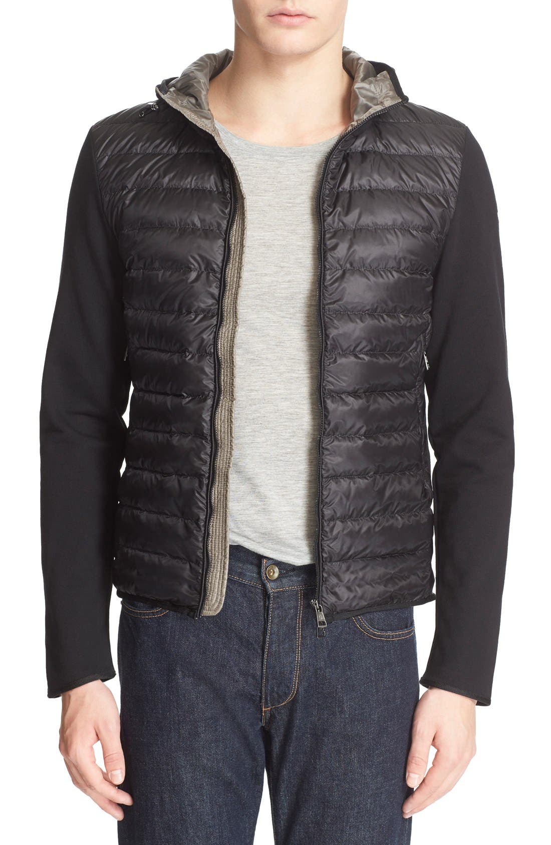 Moncler | Mixed Media Hooded Down 
