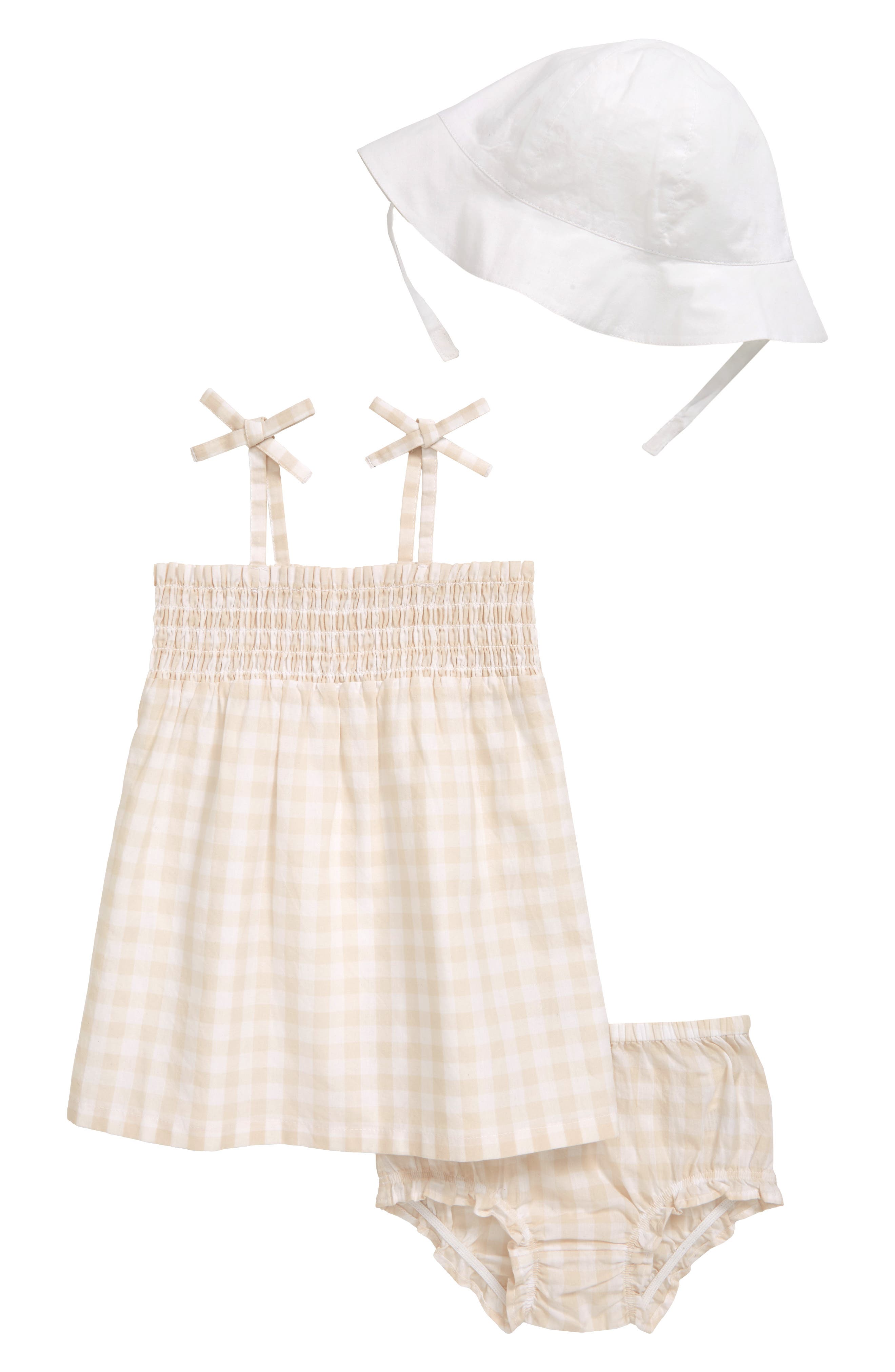 Nordstrom Smocked Dress & Bucket Hat Set Nordstrom