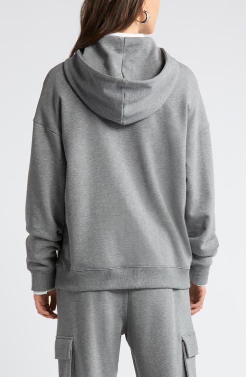 Shop Nordstrom Luxe Organic Cotton Hoodie In Grey Heather