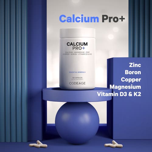 Codeage Calcium Supplement, Magnesium Zinc Copper Boron, Vitamin D3 + K2, 120 ct in White at Nordstrom