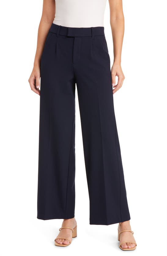 Wit & Wisdom 'ab'solution Skyrise Wide Leg Pants In Ultra Navy