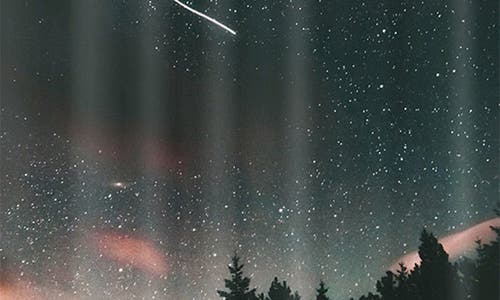 Deny Designs Shooting Star Shower Curtain In Blue